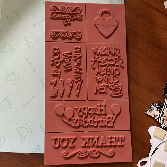 NWOT Card craft set w stamps - Picture 3 of 6